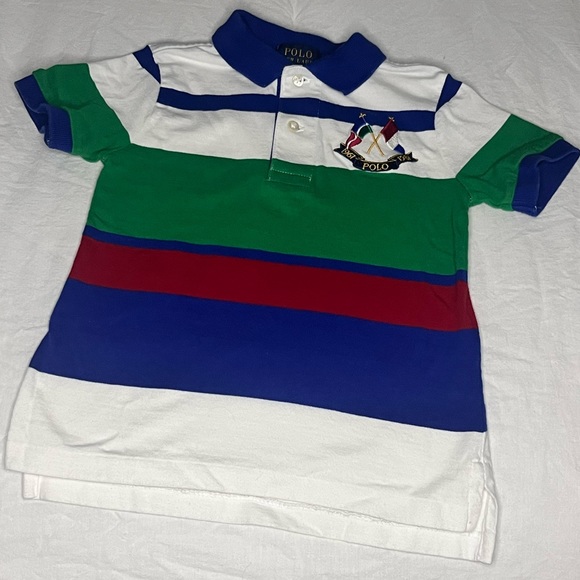 Polo Cross flags vintage toddler 2t shirt - Picture 1 of 4